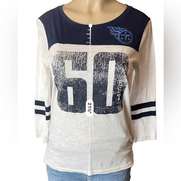 NFL Tennessee Titans Soft Raglan Vintage Look Baseball T-Shirt Women’s Small - Picture 6 of 11